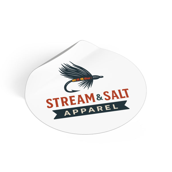 Stream & Salt - Classic Logo Round Vinyl Stickers