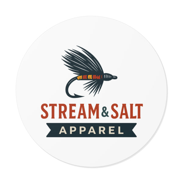 Stream & Salt - Classic Logo Round Vinyl Stickers
